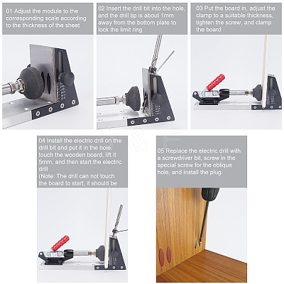 Plastic Woodworking Positioner TOOL-WH0130-08-1