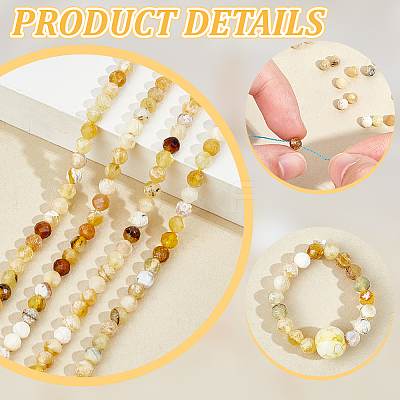 2 Strands Natural Yellow Opal Beads Strands G-NB0005-71-1