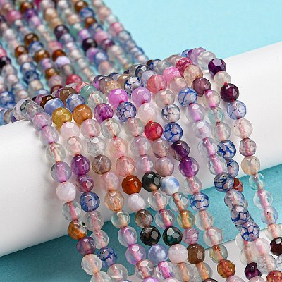 Natural Agate Beads Strands G-Q1000-01G-1