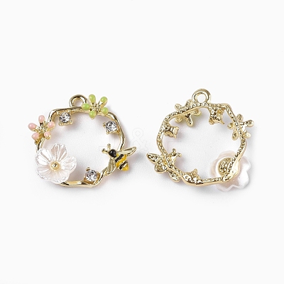 Alloy Enamel Pendants ENAM-N051-17-1