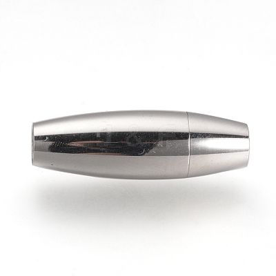 Tarnish Resistant 304 Stainless Steel Magnetic Clasps with Glue-in Ends STAS-Q211-29A-1