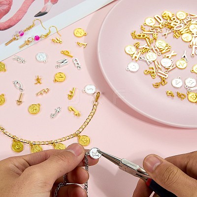 8 Sets 4 Styles Alloy Pendants FIND-SZ0003-81-1
