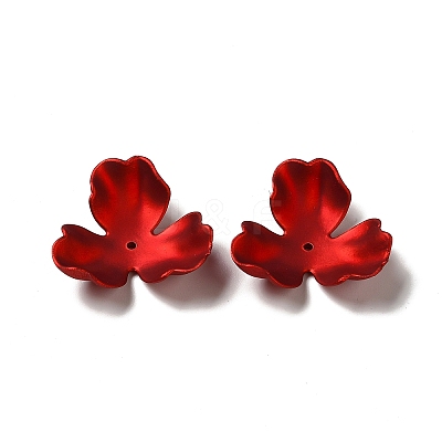 Rubberized Style Opaque Acrylic Bead Caps OACR-H016-08-1