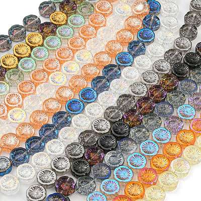 Electroplate Glass Beads Strands EGLA-G037-10A-1