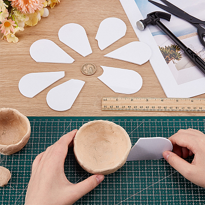 8Pcs 8 Styles Acrylic Clay Wedging Board DIY-FG0008-21-1