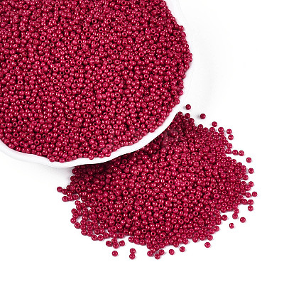 12/0 Grade A Baking Paint Glass Seed Spacer Beads X-SEED-Q009-FJX32-1
