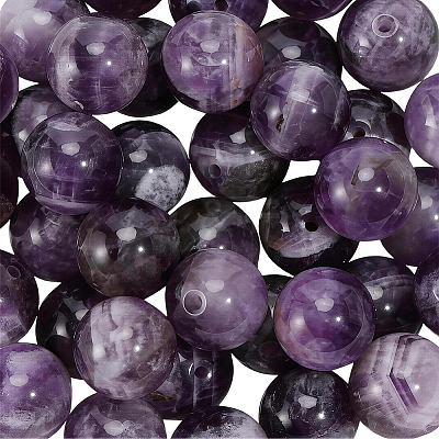Natural Grade B Amethyst Beads Strands G-PA0002-59D-1
