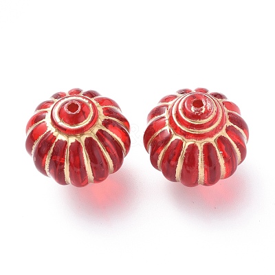 Plating Acrylic Beads X-OACR-P007-03B-1