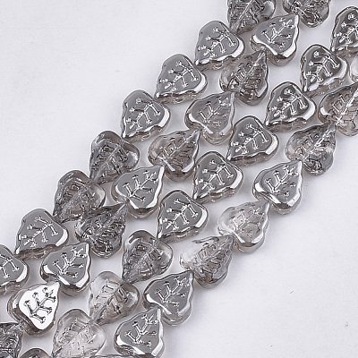 Electroplate Glass Beads Strands EGLA-T017-05-1