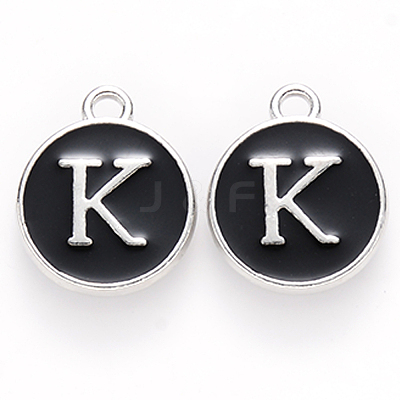 Platinum Plated Alloy Charms LS-ENAM-S118-02K-P-1