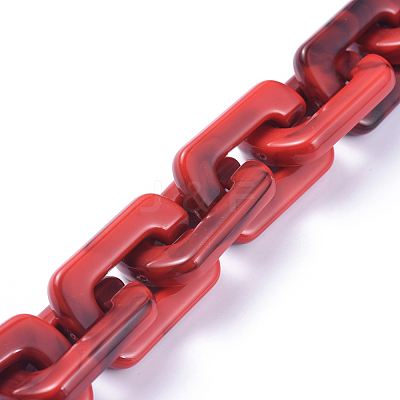 Handmade Acrylic Cable Chains AJEW-JB00531-03-1