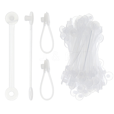 300Pcs PP Plastic Price Tag Chains FIND-FH0011-69A-1