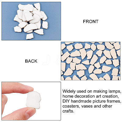 Porcelain Mosaic Tiles AJEW-PH0001-05-WH-1