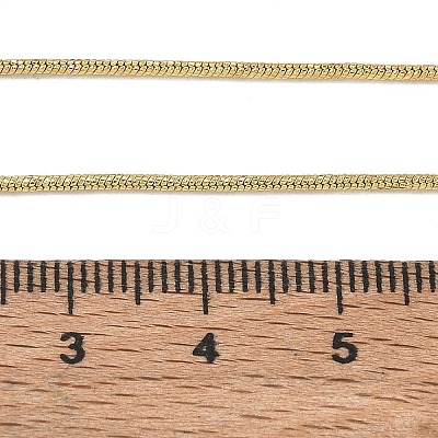 1MM Brass Round Snake Chain Necklaces for Women KK-CBA4FD4-06G-1
