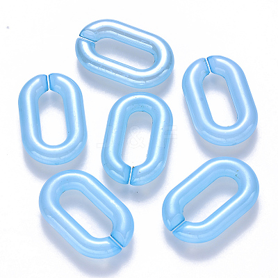 Imitation Jelly Acrylic Linking Rings OACR-S036-006A-F01-1