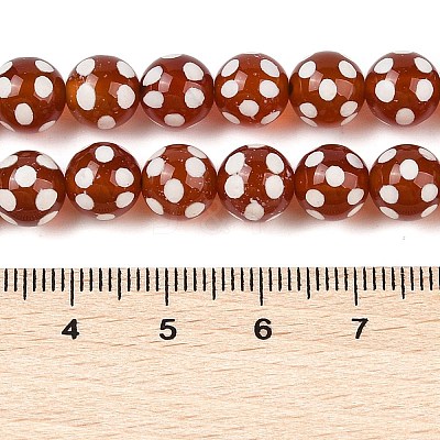 Tibetan Style dZi Beads Strands G-NH0018-E01-01-1