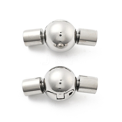 304 Stainless Steel European Clasps STAS-Z115-04P-09-1