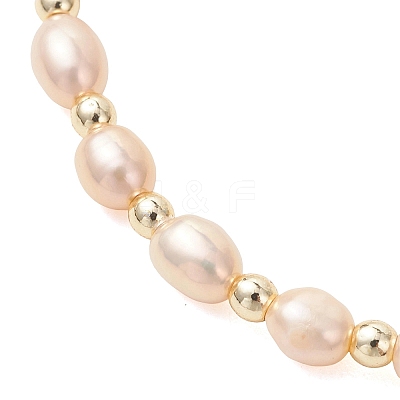 Natural Cultured Freshwater Pearl Beads Stretch Bracelets for Women BJEW-JB13540-02-1