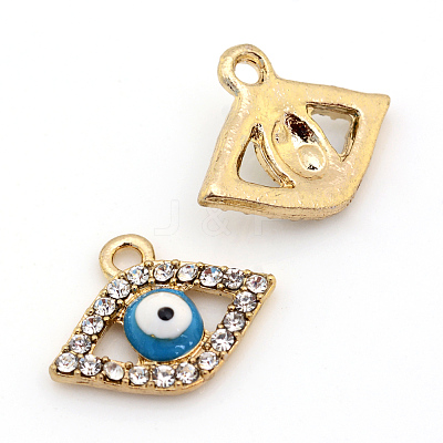 Alloy Rhinestone Pendants X-ALRI-S161-37LG-1