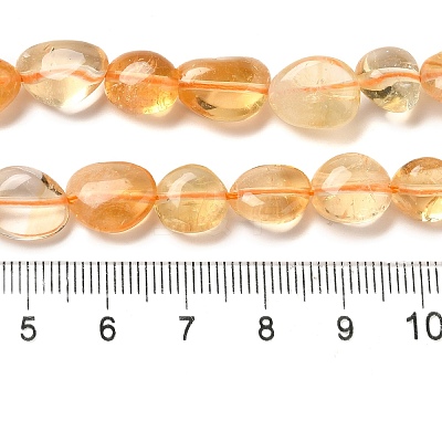 Heated Natural Citrine Beads Strands G-L608-A09-02-1