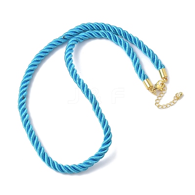 5MM Nylon Twisted Cord Necklace Making FIND-G096-01G-07-1