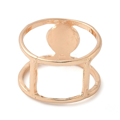 Alloy with Turquoise Round Finger Ring for Women FS-WGC40FF-02-1