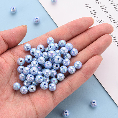 Opaque Acrylic Beads MACR-S370-D8mm-SS2113-1