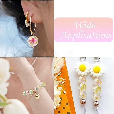 Plating Transparent Acrylic Beads TACR-CJC0001-12-1