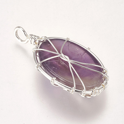 Natural & Synthetic Mixed Stone Pendants G-I205-A-S-1