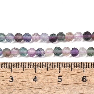 Natural Colorful Fluorite Beads Strands G-C261-A01-4mm-1
