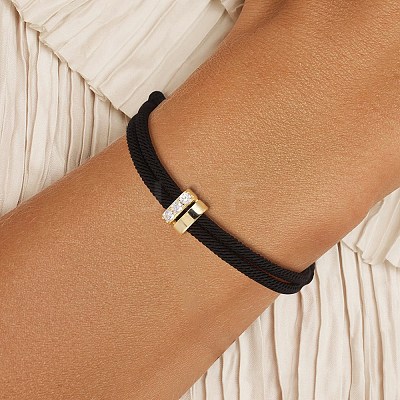 Polyester Cord Bracelets BJEW-C106-01G-1
