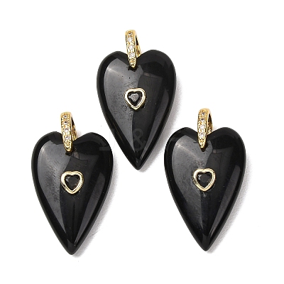 Natural Obsidian Pendants GG-CBA51ED-03G-05-1