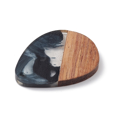 Pearlized Resin & Walnut Wood Pendants WOOD-C016-01I-1