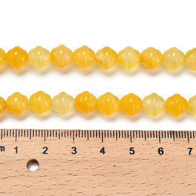 Natural Yellow Agate(Dyed & Heated) Beads Strands G-G203-02A-1
