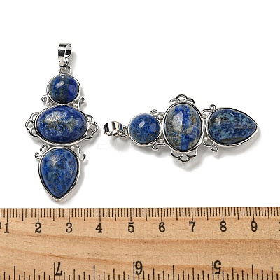 Natural Dyed Lapis Lazuli Pendants G-Q158-04D-1