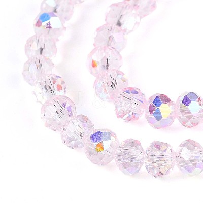 Transparent Glass Beads Strands EGLA-N016-4mm-04-1