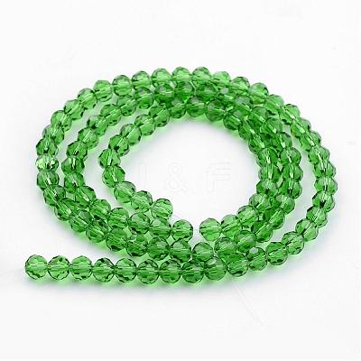 Transparent Glass Bead Strands GLAA-G013-6mm-M-1