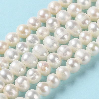 Natural Cultured Freshwater Pearl Beads Strands PEAR-E018-40-1