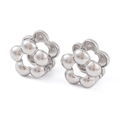 Non-Tarnish 304 Stainless Steel Hoop Earrings for Women EJEW-A049-01P-1