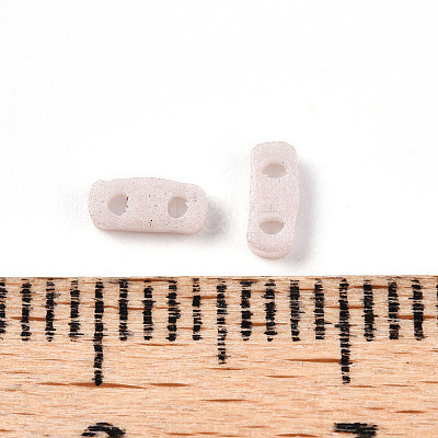 2-Hole Opaque Glass Seed Beads SEED-S023-04H-1
