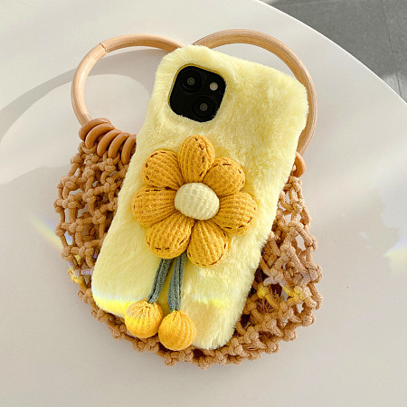 Warm Plush Mobile Phone Case for Women Girls COHT-PW0001-04F-02-1