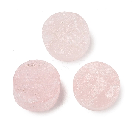 Natural Rose Quartz Cabochons G-K338-39C-02-1