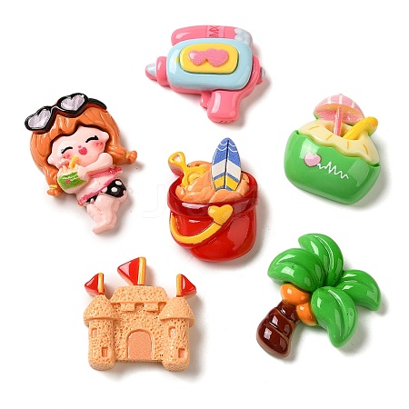 Cute Opaque Resin Decoden Cabochons RESI-S01-04-1