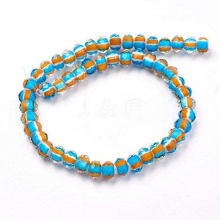 Handmade Lampwork Beads Strands LAMP-F014-F01-B-1