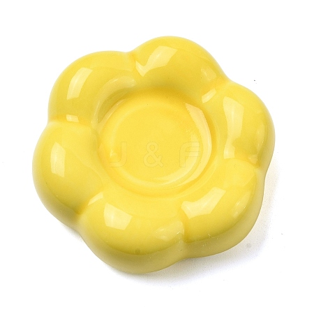 Flower Porcelain Display Decorations DJEW-G049-01F-1