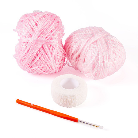 2 Skeins Polyester Yarn DIY-MB0003-08-1