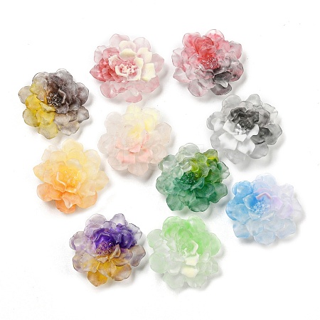 Luminous Transparent Epoxy Resin Decoden Cabochons CRES-M032-04B-1