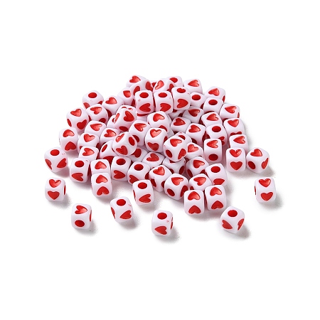 Opaque Acrylic Beads OACR-D301-06D-1