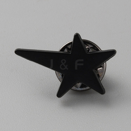 Star Alloy Brooch AJEW-WH0518-18B-1