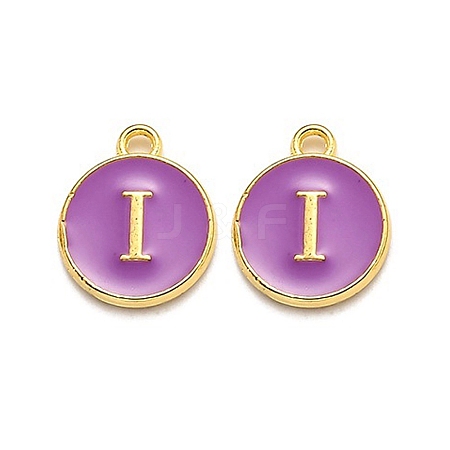Golden Plated Alloy Enamel Charms LS-ENAM-Q437-12I-1